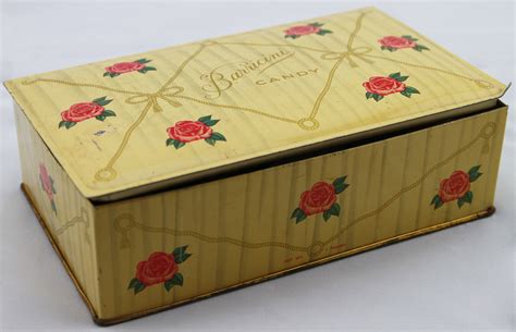 wood and metal candy box antique|vintage candy boxes.